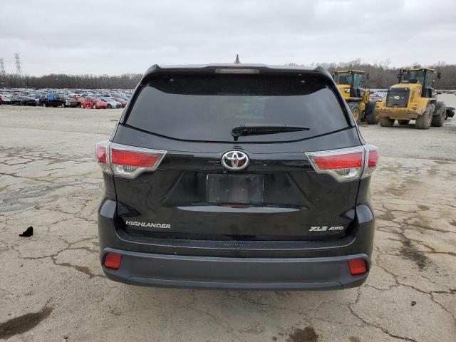 5TDJKRFH4FS110006 - 2015 TOYOTA HIGHLANDER XLE BLACK photo 6