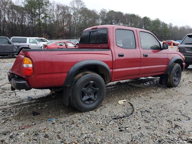 5TEGN92N04Z315755 - 2004 TOYOTA TACOMA DOUBLE CAB PRERUNNER RED photo 3