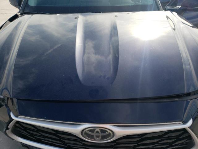 5TDGZRAH0LS002958 - 2020 TOYOTA HIGHLANDER XLE BLUE photo 12