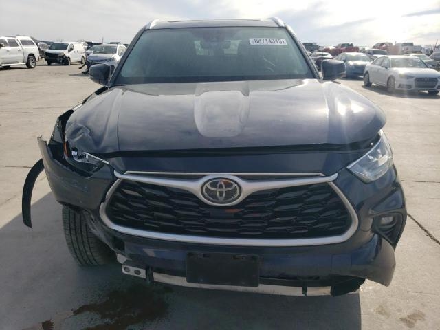 5TDGZRAH0LS002958 - 2020 TOYOTA HIGHLANDER XLE BLUE photo 5
