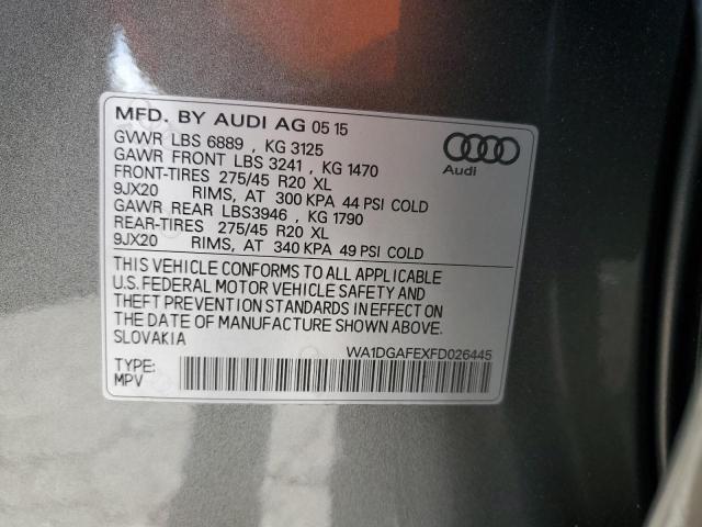 WA1DGAFEXFD026445 - 2015 AUDI Q7 PRESTIGE 灰色 照片 13