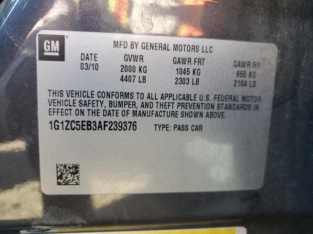 1G1ZC5EB3AF239376 - 2010 CHEVROLET MALIBU 1LT GRAY photo 13