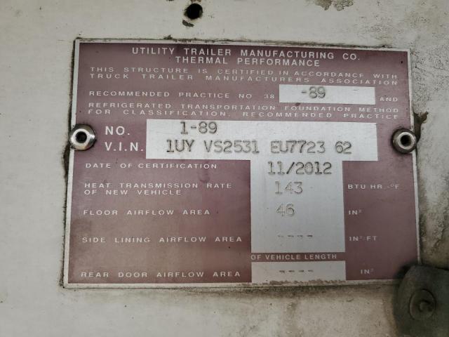 1UYVS2531EU772362 - 2014 UTILITY TRAILER WHITE photo 10