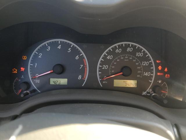 1NXBU4EE9AZ199810 - 2010 TOYOTA COROLLA BASE Gümüş foto 9