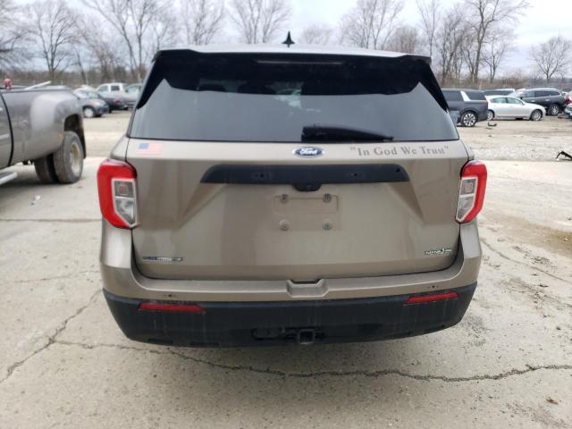 1FM5K8AB8LGC52472 - 2020 FORD EXPLORER POLICE INTERCEPTOR 棕色 照片 6