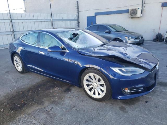 5YJSA1E29LF364087 - 2020 TESLA MODEL S BLUE photo 4