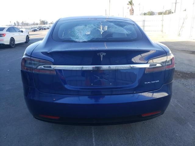 5YJSA1E29LF364087 - 2020 TESLA MODEL S BLUE photo 6