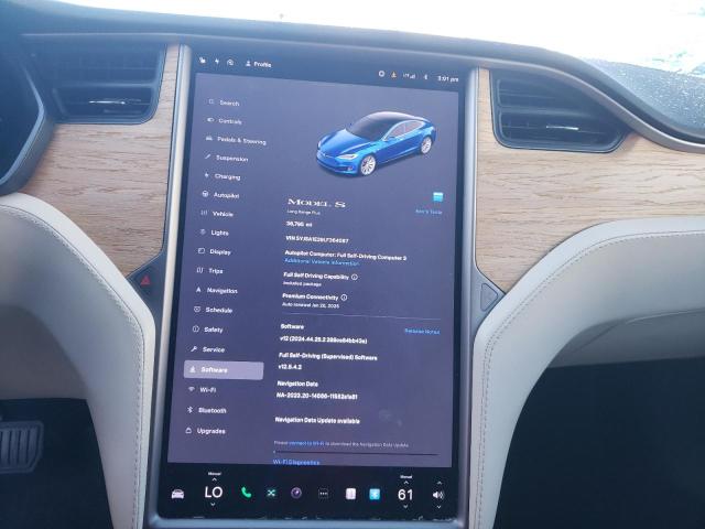 5YJSA1E29LF364087 - 2020 TESLA MODEL S BLUE photo 9