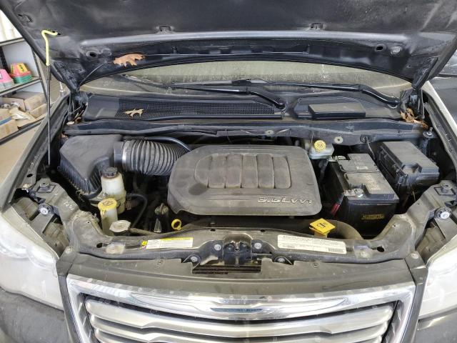 2C4RC1CG2CR300839 - 2012 CHRYSLER TOWN & COU TOURING L BLACK photo 12