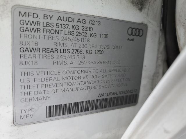 WA1UFAFL1DA204212 - 2013 AUDI A4 ALLROAD PREMIUM PLUS WHITE photo 12