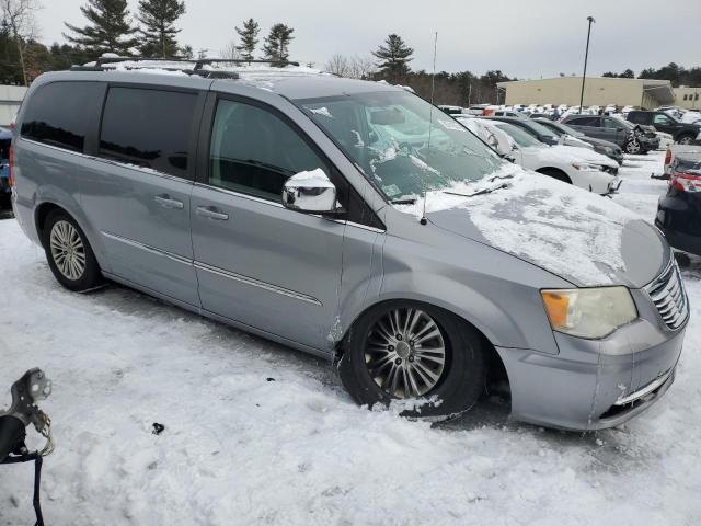 2C4RC1CG3DR589778 - 2013 CHRYSLER TOWN & COU TOURING L SILVER photo 4