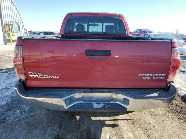 5TETU62N37Z411948 - 2007 TOYOTA TACOMA PRERUNNER ACCESS CAB RED photo 6