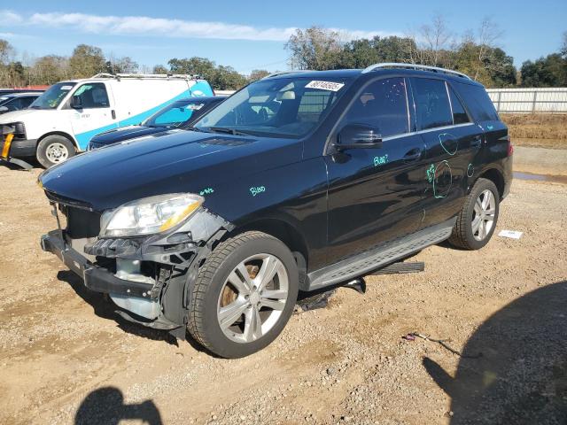 4JGDA5HB1EA345021 - 2014 MERCEDES-BENZ ML 350 4MATIC BLACK photo 1