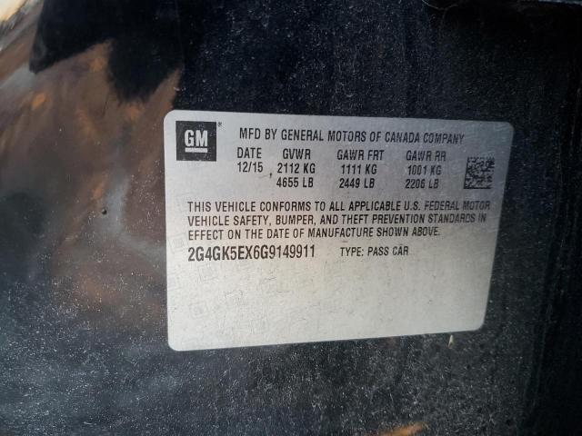 2G4GK5EX6G9149911 - 2016 BUICK REGAL 黑色 照片 12