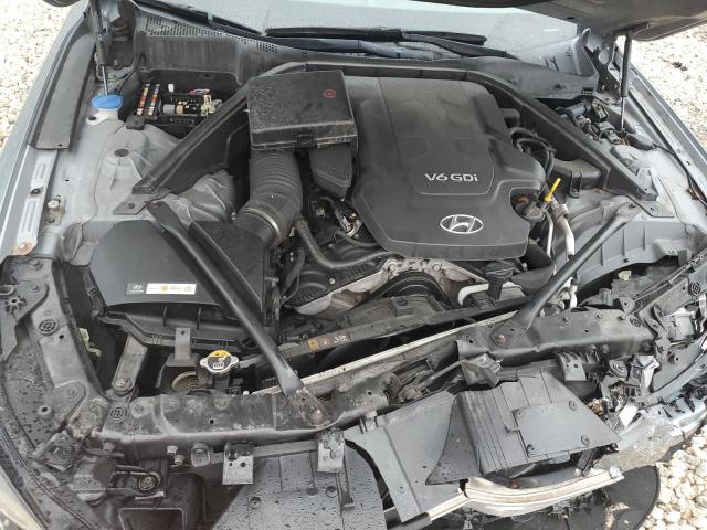 KMHGN4JE9FU060924 - 2015 HYUNDAI GENESIS 3.8L ნაცრისფერი ფოტო 11