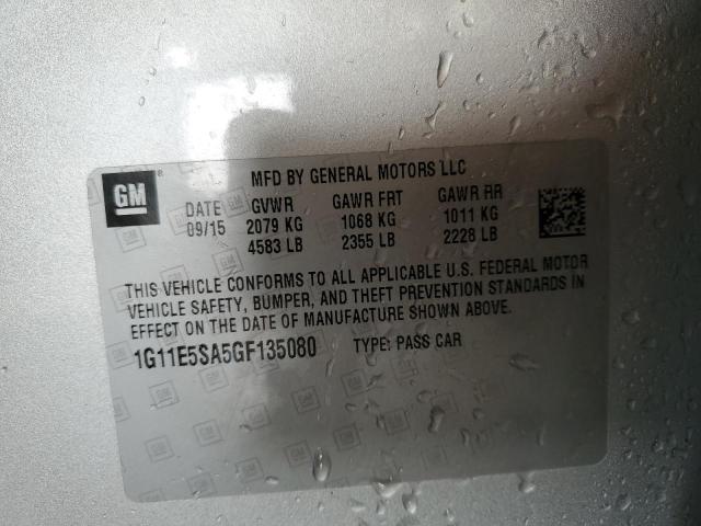 1G11E5SA5GF135080 - 2016 CHEVROLET MALIBU LIM LTZ CREAM photo 12