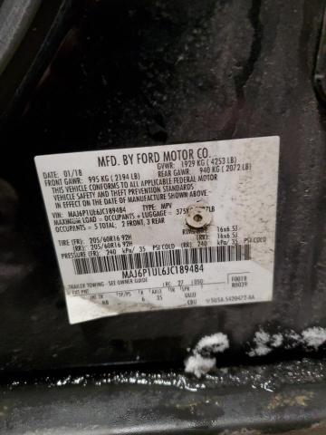 MAJ6P1UL6JC189484 - 2018 FORD ECOSPORT SE 黑色 照片 13