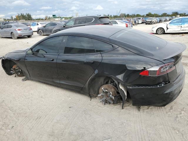 5YJSA1E61NF460110 - 2022 TESLA MODEL S BLACK photo 2