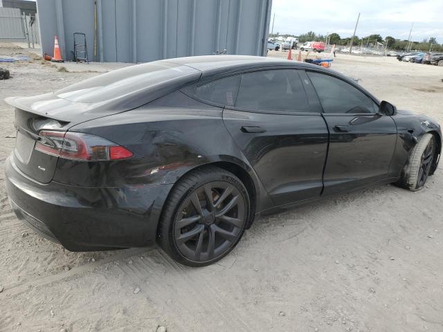 5YJSA1E61NF460110 - 2022 TESLA MODEL S BLACK photo 3