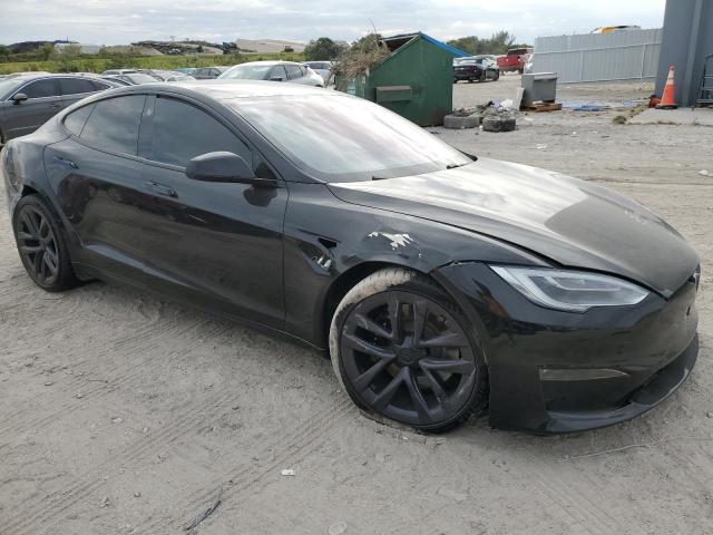 5YJSA1E61NF460110 - 2022 TESLA MODEL S BLACK photo 4