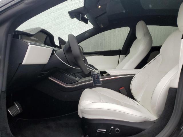 5YJSA1E61NF460110 - 2022 TESLA MODEL S BLACK photo 7