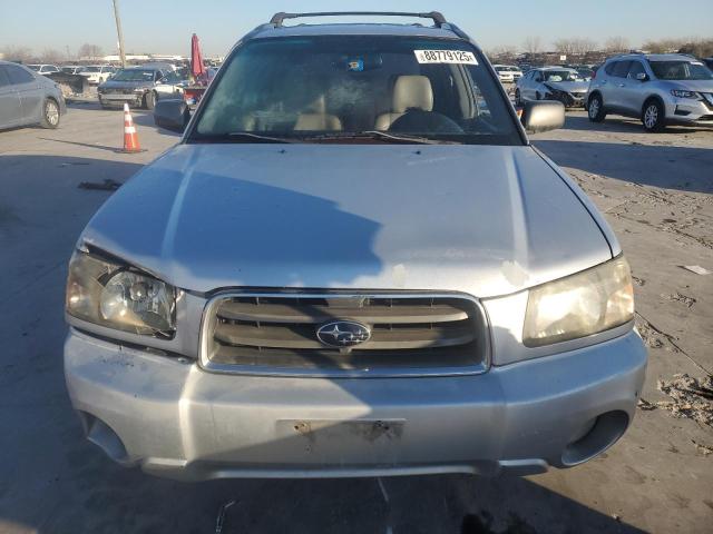 JF1SG65643H752879 - 2003 SUBARU FORESTER 2.5XS ვერცხლისფერი ფოტო 5