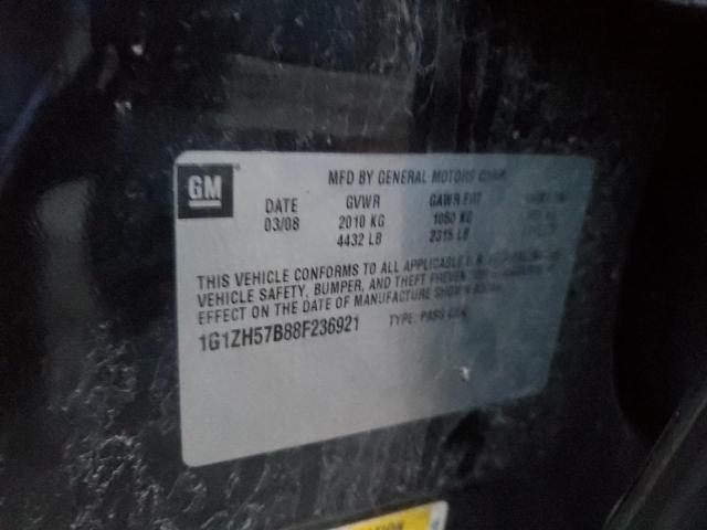 1G1ZH57B88F236921 - 2008 CHEVROLET MALIBU 1LT BLACK photo 12