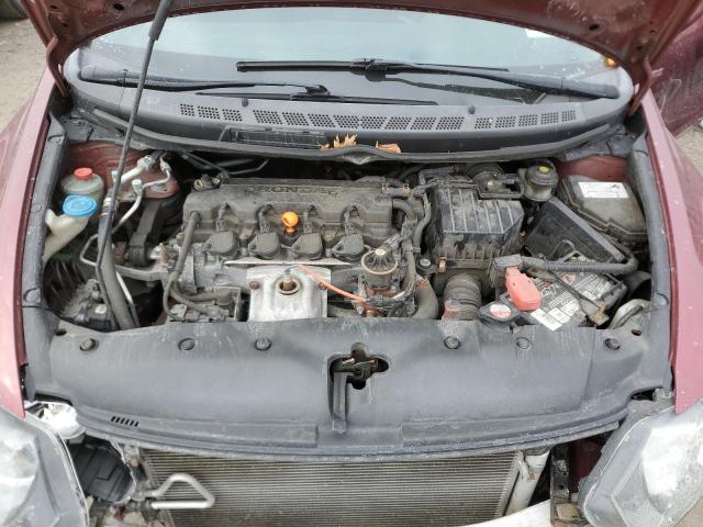 2HGFA166X9H535923 - 2009 HONDA CIVIC LX-S ბურგუნდია ფოტო 11
