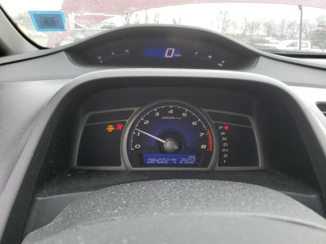 2HGFA166X9H535923 - 2009 HONDA CIVIC LX-S ბურგუნდია ფოტო 9