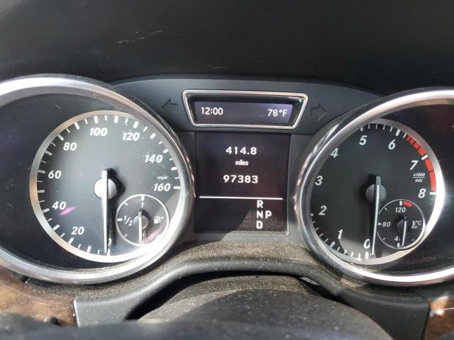 4JGDA5HB0CA044365 - 2012 MERCEDES-BENZ ML 350 4MATIC GRAY photo 9