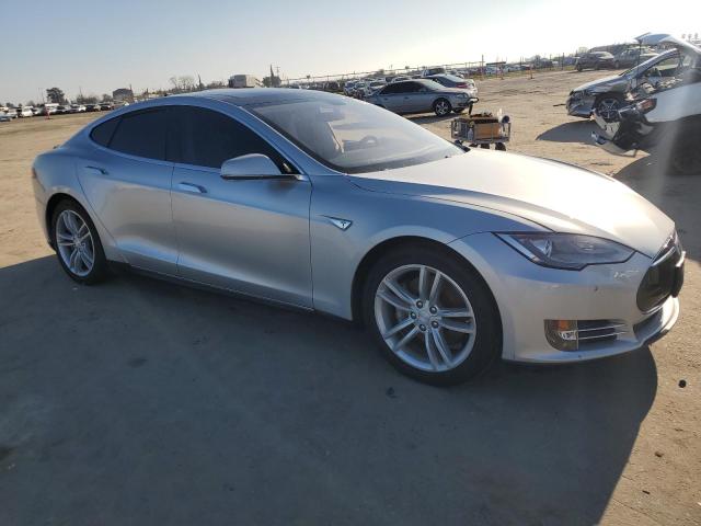 5YJSA1DP1DFP24810 - 2013 TESLA MODEL S SILVER photo 4