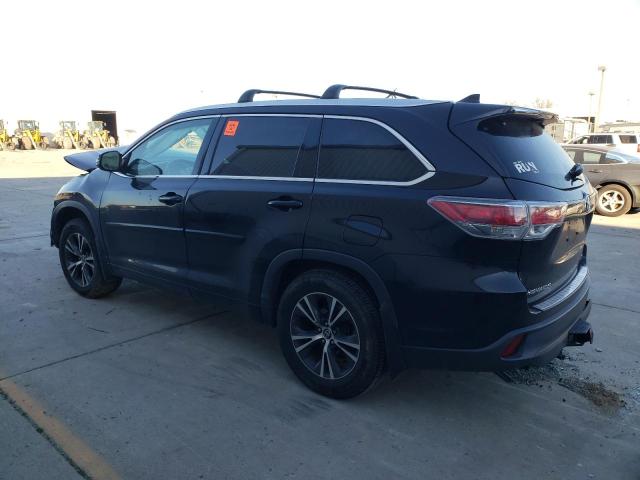 5TDJKRFH1GS277487 - 2016 TOYOTA HIGHLANDER XLE 黑色 照片 2