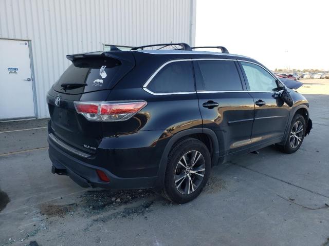 5TDJKRFH1GS277487 - 2016 TOYOTA HIGHLANDER XLE 黑色 照片 3