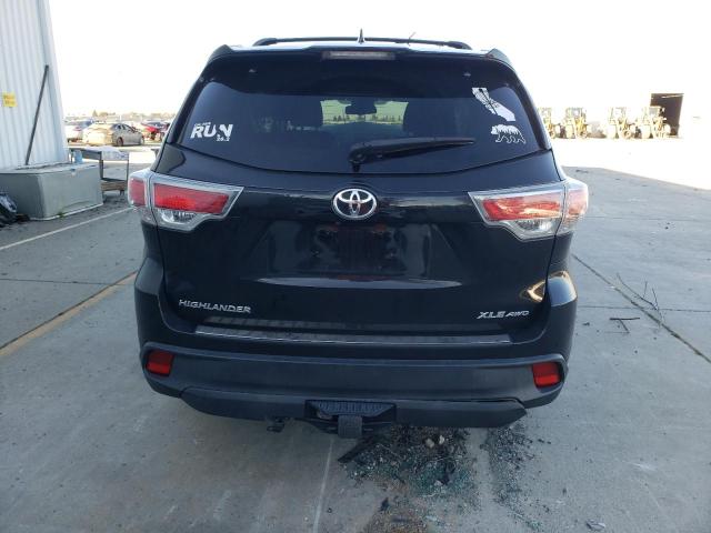 5TDJKRFH1GS277487 - 2016 TOYOTA HIGHLANDER XLE 黑色 照片 6