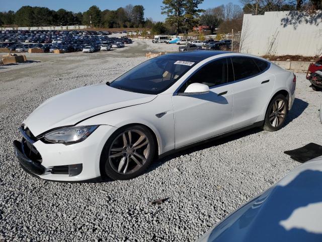 5YJSA1E17FF119137 - 2015 TESLA MODEL S WHITE photo 1