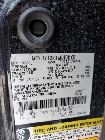 5LMJJ2JT7FEJ06567 - 2015 LINCOLN NAVIGATOR BLACK photo 14