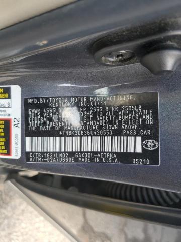 4T1BK3DB3BU420553 - 2011 TOYOTA AVALON BASE 石墨色 照片 13