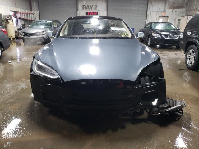 5YJSA1CN2DFP11127 - 2013 TESLA MODEL S BLUE photo 5