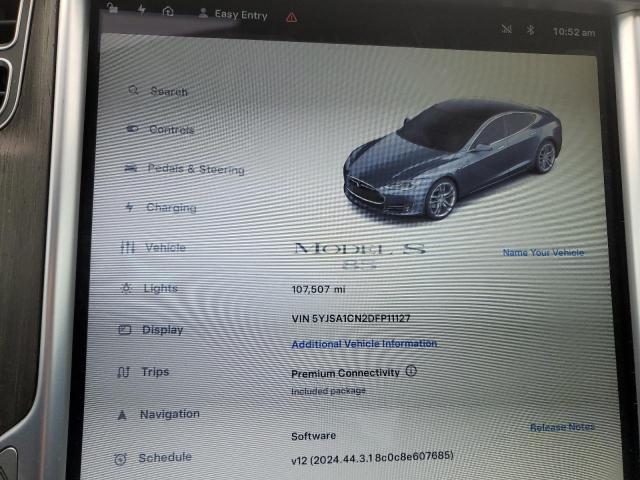 5YJSA1CN2DFP11127 - 2013 TESLA MODEL S BLUE photo 9