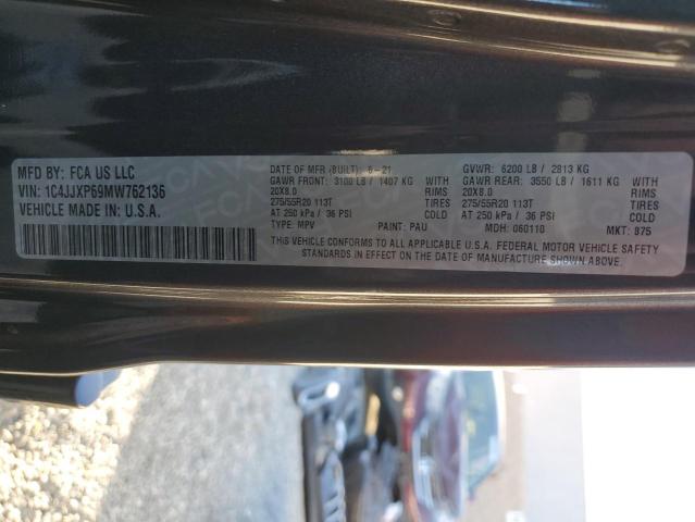 1C4JJXP69MW762136 - 2021 JEEP WRANGLER U SAHARA 4XE GRAY photo 13