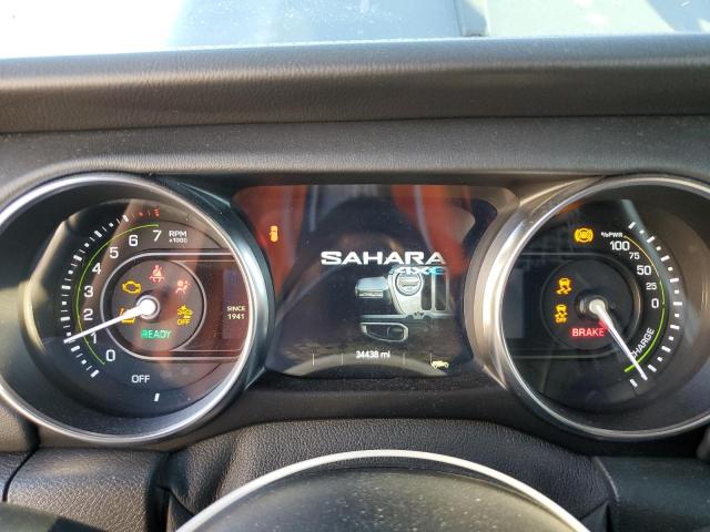 1C4JJXP69MW762136 - 2021 JEEP WRANGLER U SAHARA 4XE GRAY photo 9