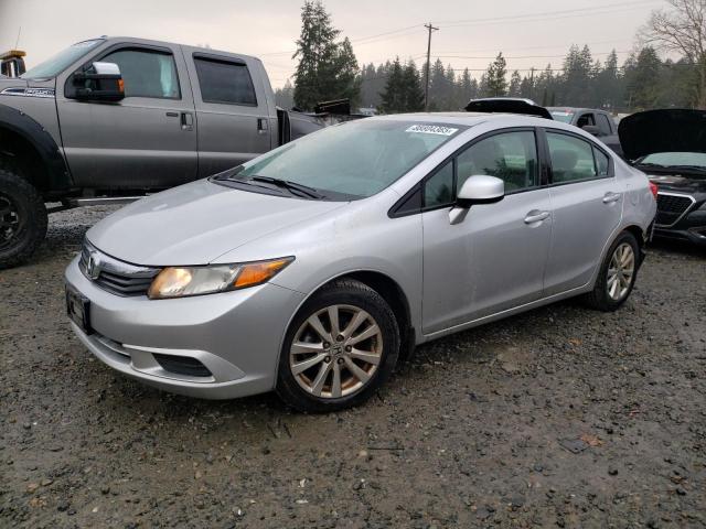 19XFB2F90CE322848 - 2012 HONDA CIVIC EXL ვერცხლისფერი ფოტო 1