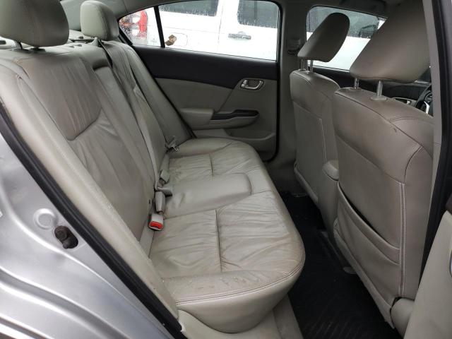 19XFB2F90CE322848 - 2012 HONDA CIVIC EXL ვერცხლისფერი ფოტო 10