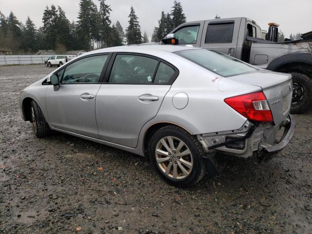 19XFB2F90CE322848 - 2012 HONDA CIVIC EXL ვერცხლისფერი ფოტო 2