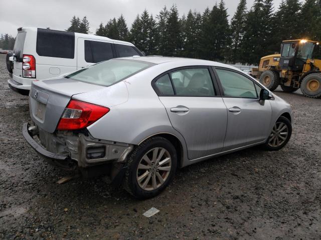 19XFB2F90CE322848 - 2012 HONDA CIVIC EXL ვერცხლისფერი ფოტო 3