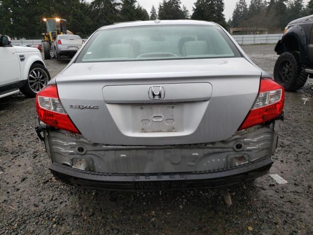 19XFB2F90CE322848 - 2012 HONDA CIVIC EXL ვერცხლისფერი ფოტო 6