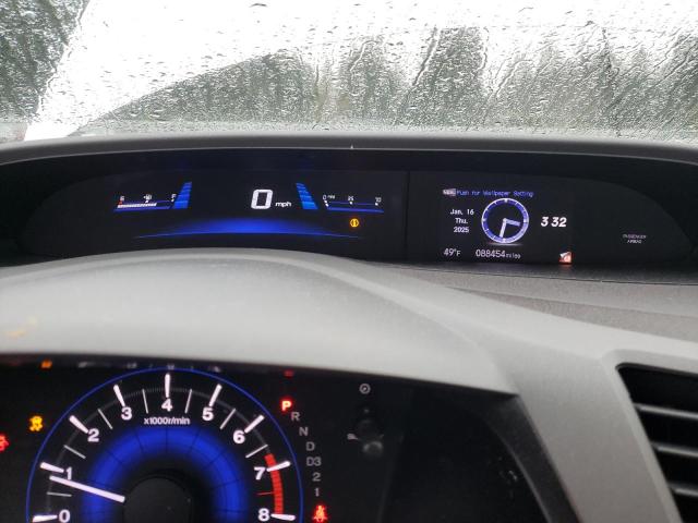 19XFB2F90CE322848 - 2012 HONDA CIVIC EXL ვერცხლისფერი ფოტო 9