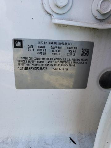 1G11D5SRXDF238273 - 2013 CHEVROLET MALIBU 1LT Blanco foto 12