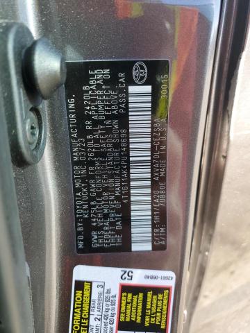 4T1G11AK4PU148698 - 2023 TOYOTA CAMRY SE NIGHT SHADE GRAY photo 13