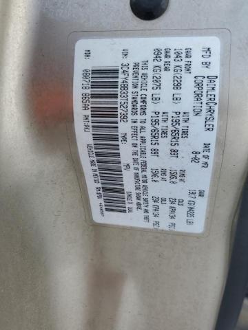 3C4FY48B33T527392 - 2003 CHRYSLER PT CRUISER CLASSIC 米色 照片 14